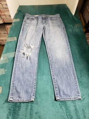 Gap Jeans Size 4 Womens Blue Stretch Denim Pants Mid Rise Sexy Boyfriend